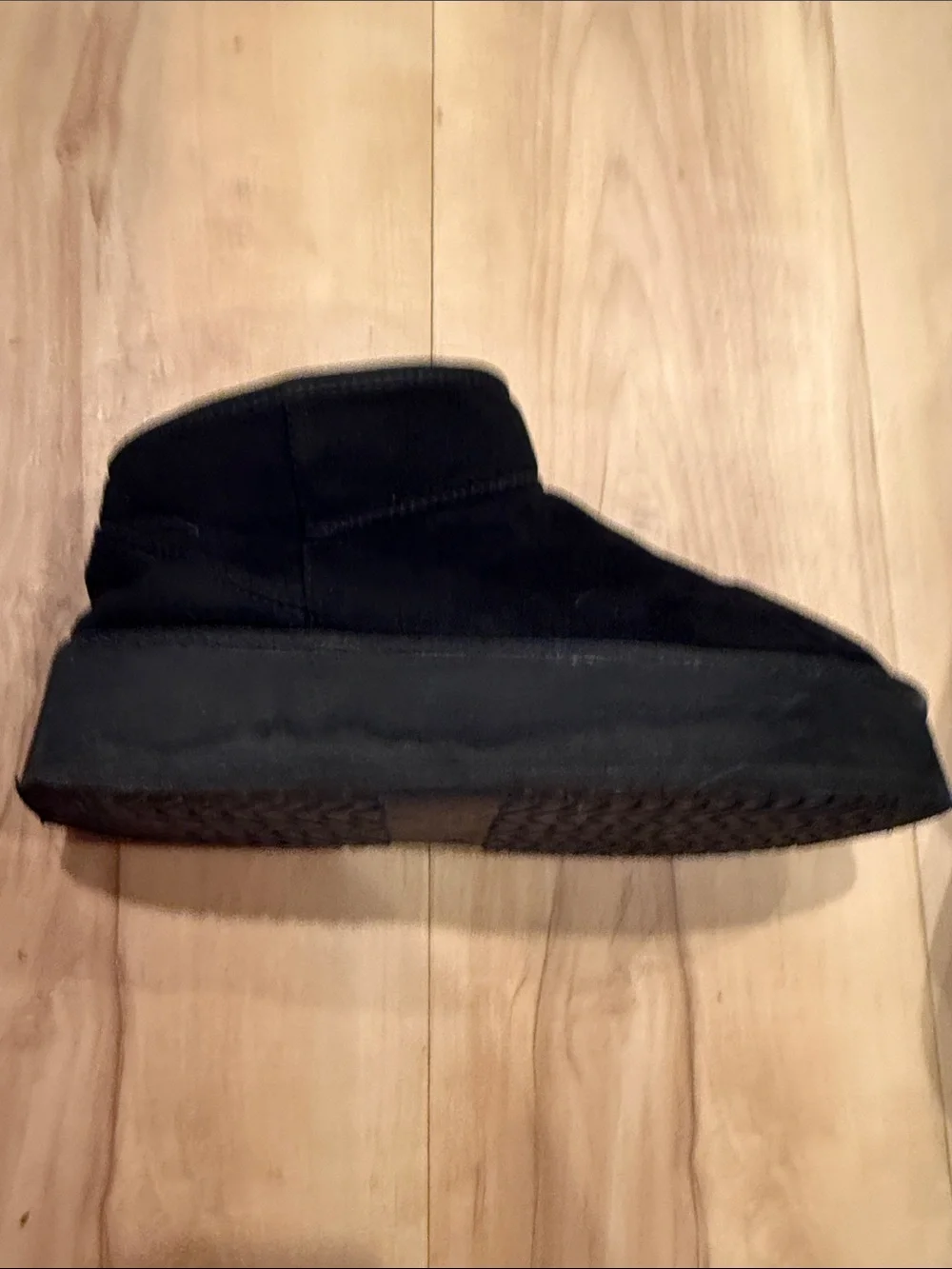 Hot Tomato Black Suede Ankle Boots